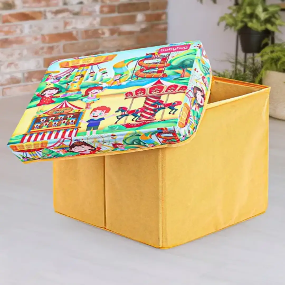 Wholesale Babyhug Foldable Storage Box Yellow Supplier in UAE